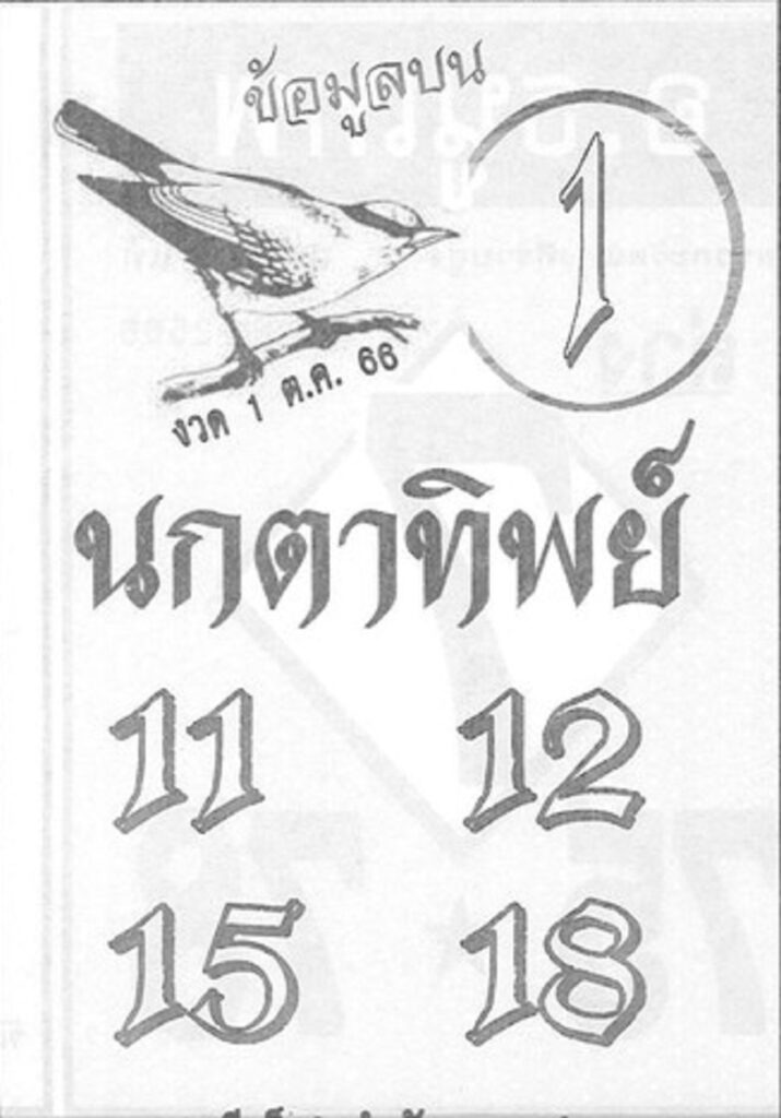 นกตาทิพย์ 1 10 66