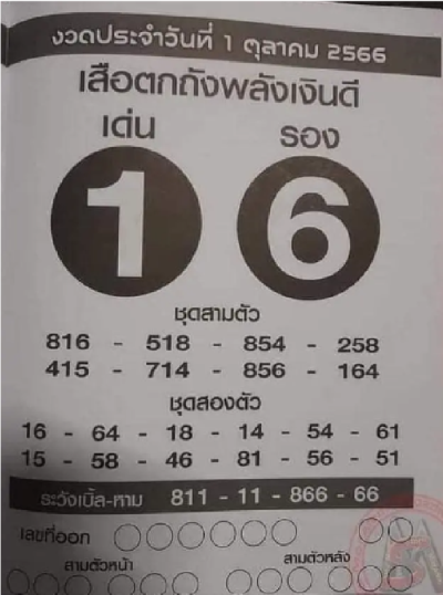 เสือตกถังพลังเงินดี 1 10 66