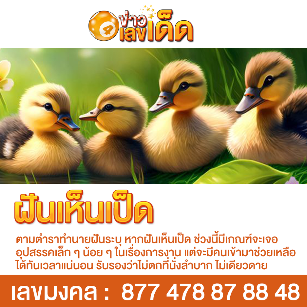 ฝันเห็นเป็ด